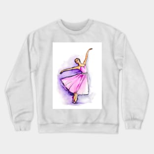 Ballerina Pink Dress Crewneck Sweatshirt